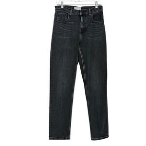 Everlane The Cheeky Jean Washed Black Straight Sz 28 TALL